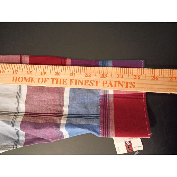 Izod Men's Long Sleeve Button Up Cotton Twill Plaid Shirt Size L Preppy  NWT - Picture 10 of 15